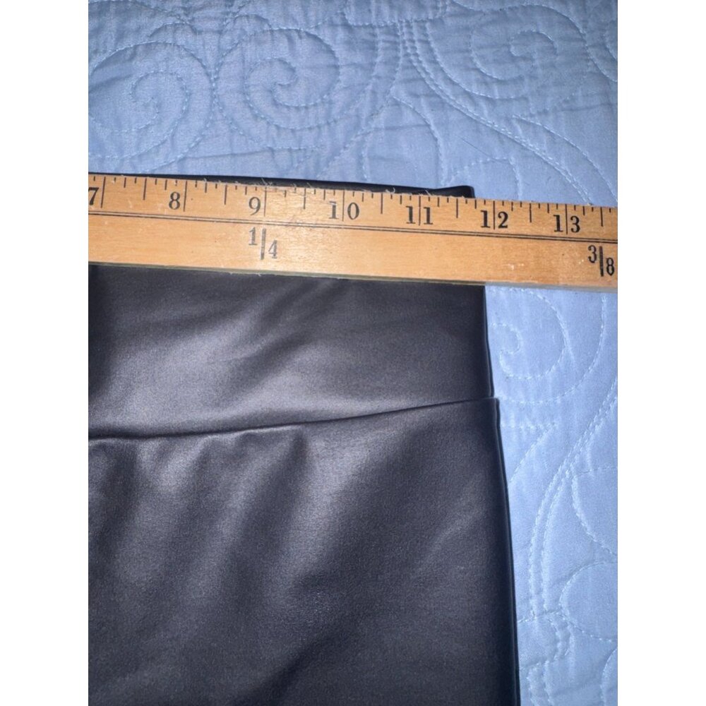 Forever 21 High-Waisted Black Faux Leather Leggings Size S - Picture 5 of 7